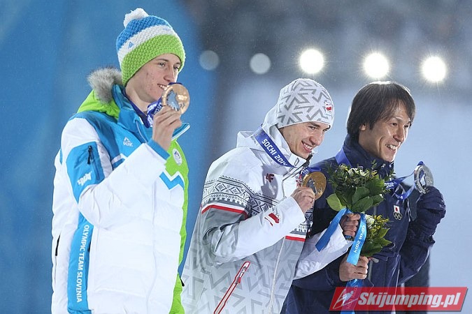 053 Peter Prevc, Kamil Stoch, Noriaki Kasai